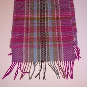 Pink Plaid Scarf